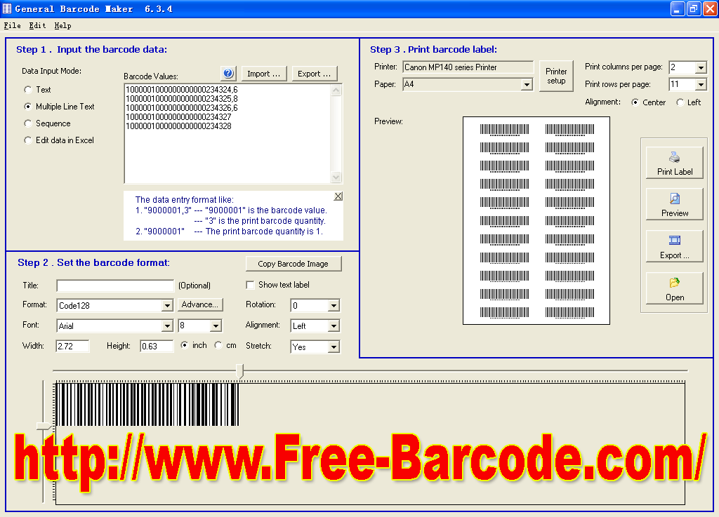 2d barcode generator online free